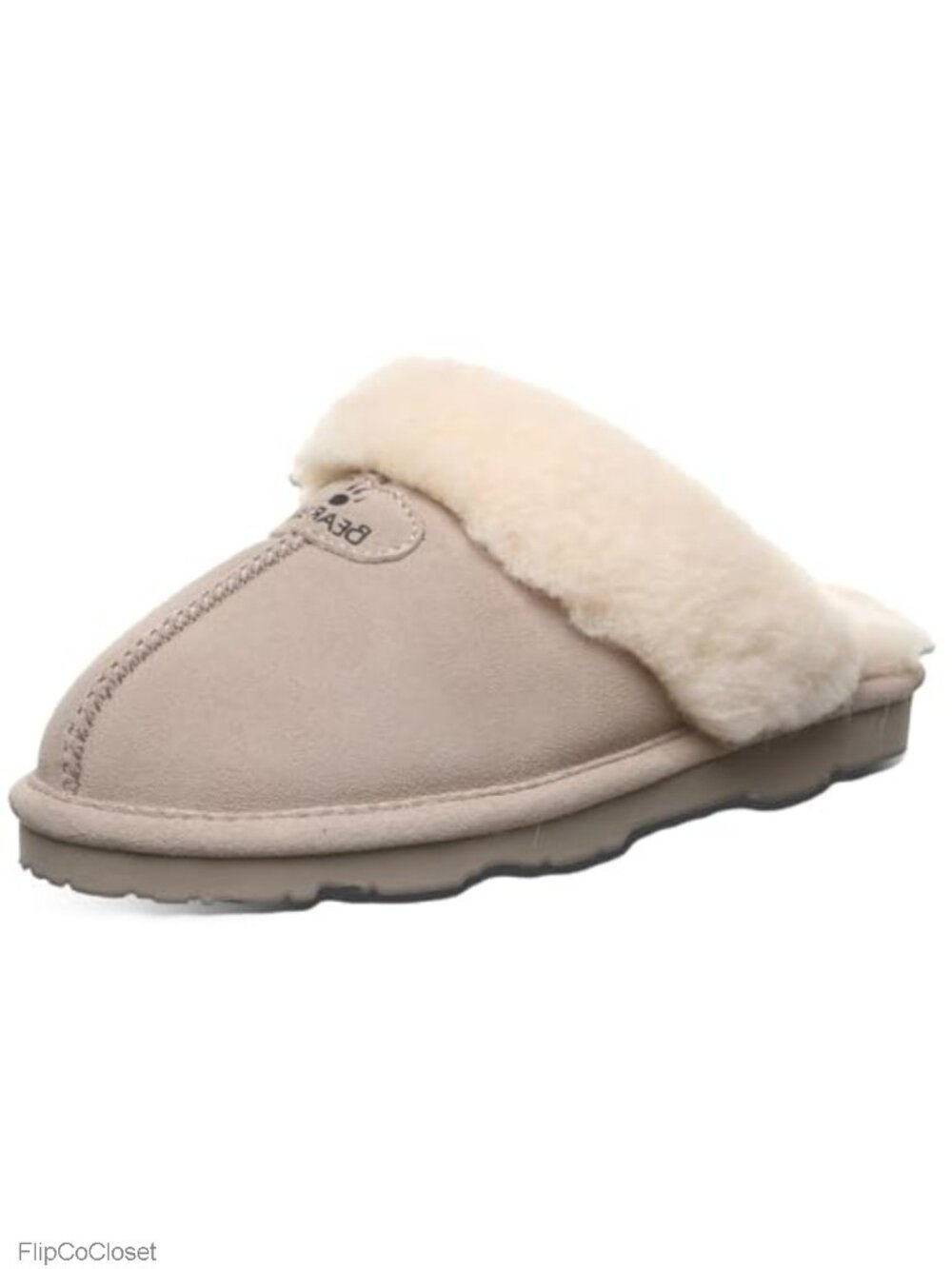 Suede Wool Blend Slippers with Blown Rubber Outsole for Indoor Outdoor